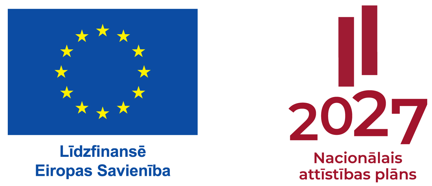Eiropas Savienības fondu logo un Latvijas Nacionālā attīstības plāna logo