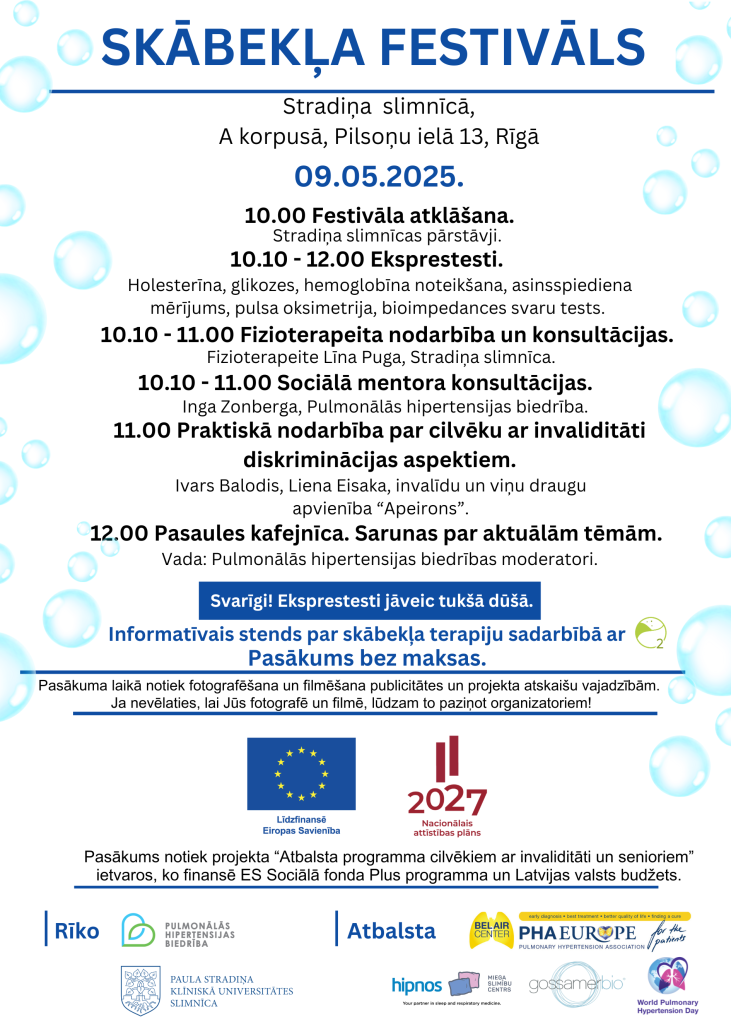 Skābekļa festivāla programma pa laikiem un aktivitātēm